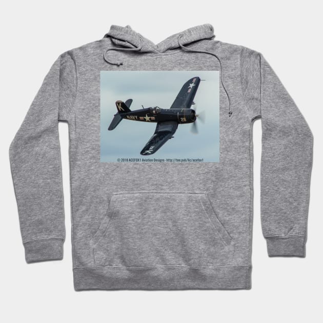 F4U-7 Corsair Fast-Pass Hoodie by acefox1